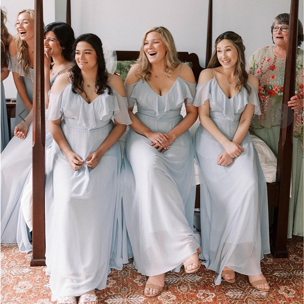 Jenny Yoo Mila Bridesmaid Dress Size 14 Whisper Blue
